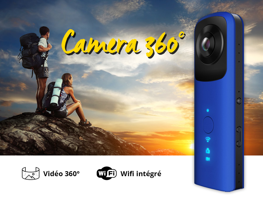 Camera Sport 360° Panoramique VR - wifi 360°