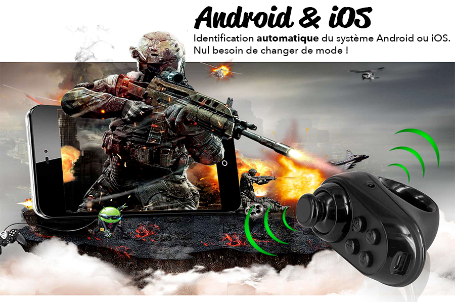 Manette Bluetooth compatible Android et iOS R1 Magicsee